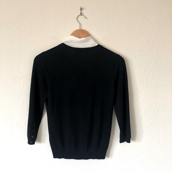 G2000WOMEN Collection Black and White Long Sleeve Blouse - Women's Medium/34 - Picture 2 of 15